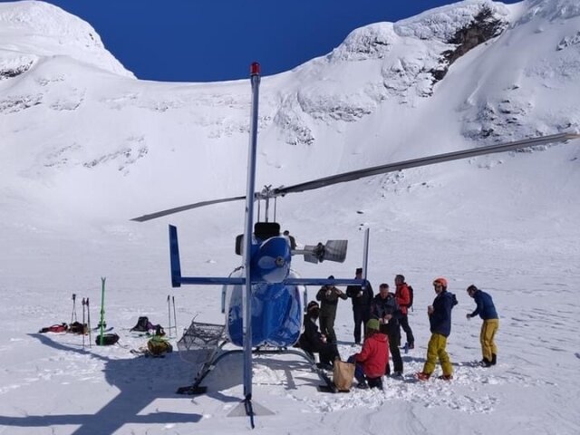 Heliskiing in Schweden