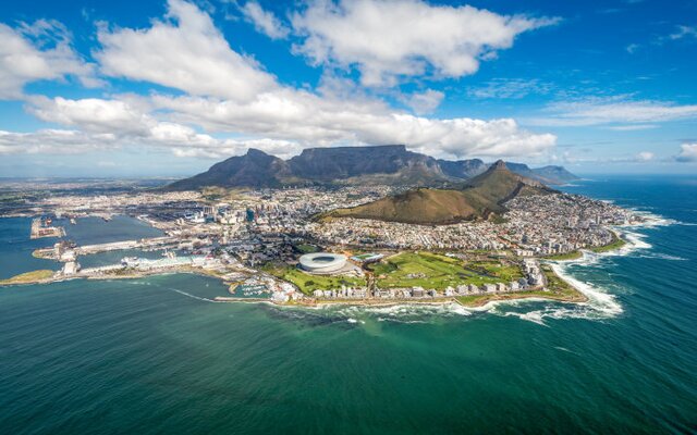 Kapstadt am Fuße des Tafelbergs