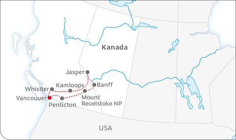 Mietwagenrundreise Das klassische Westkanada