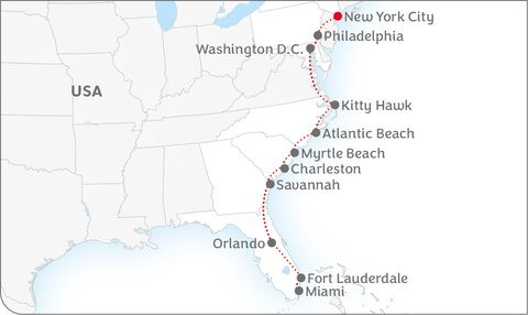 Mietwagenrundreise Metropolen & Meer - vom Norden in den Süden