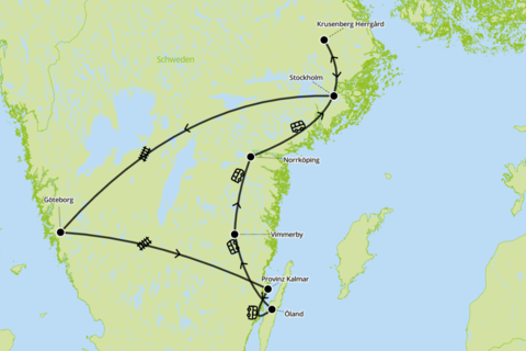 Südschwedens Highlights von Küste zu Küste - Zug- und Busrundreise | ab/bis Wien