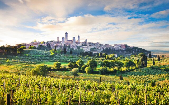 Malerische Landschaften der Toskana